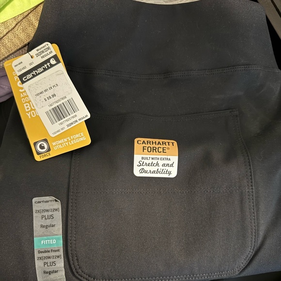 Carhartt Force Fitted Utility Leggings Knit
Pants Black Plus Size 2X 20W/22W - Picture 1 of 4